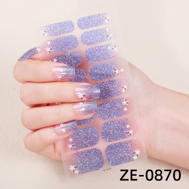 Gradient Onion Powder French Nail Applique Nail Stickers LadyShow.Store