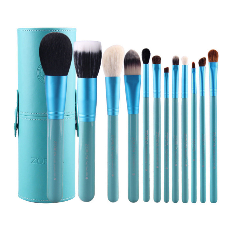 Zoreya 12-Piece Colorful Makeup Brush Set LadyShow.Store