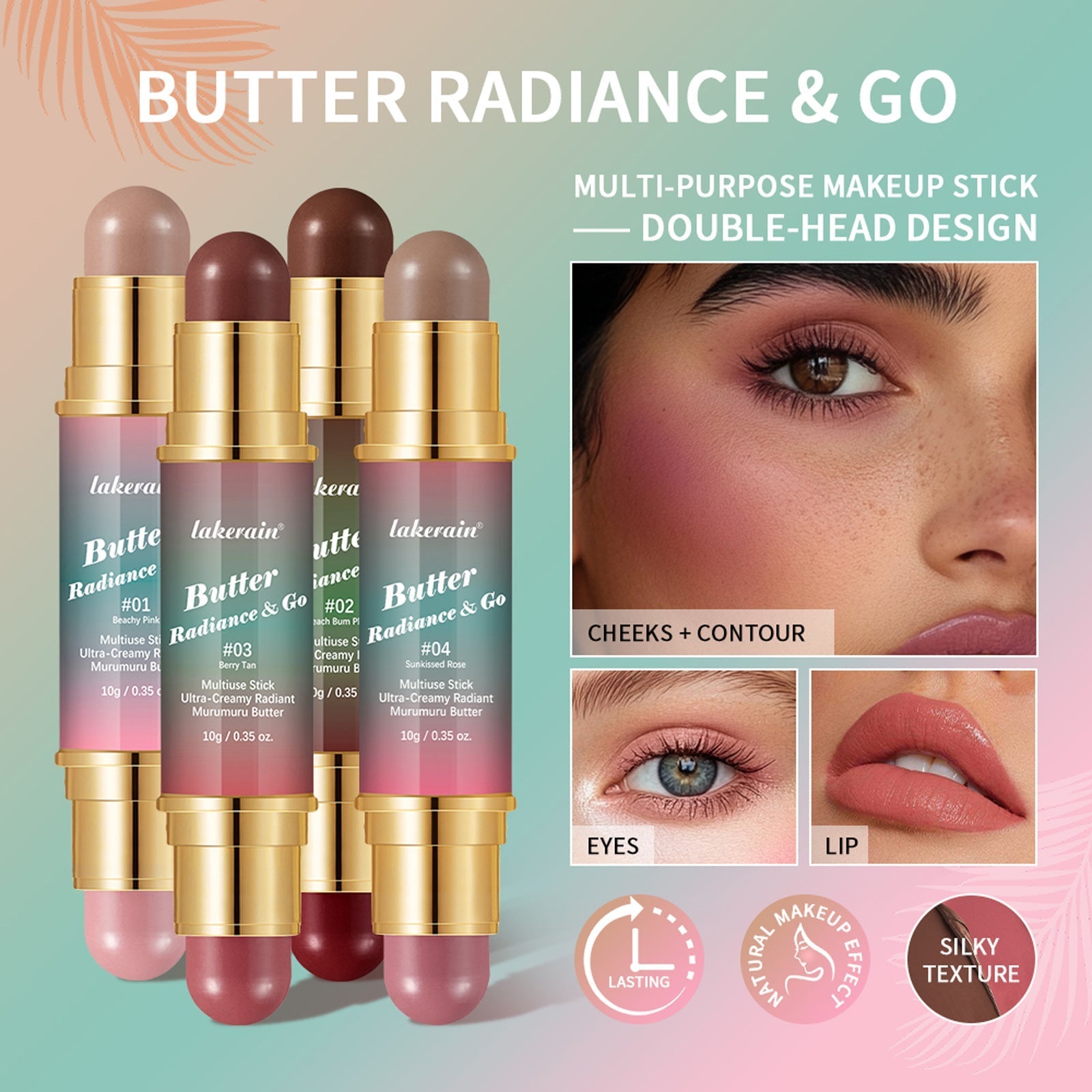 Natural Nude Makeup Double-headed Three-dimensional Face Repair Blush Stick LuxuryLifeWay Online Store