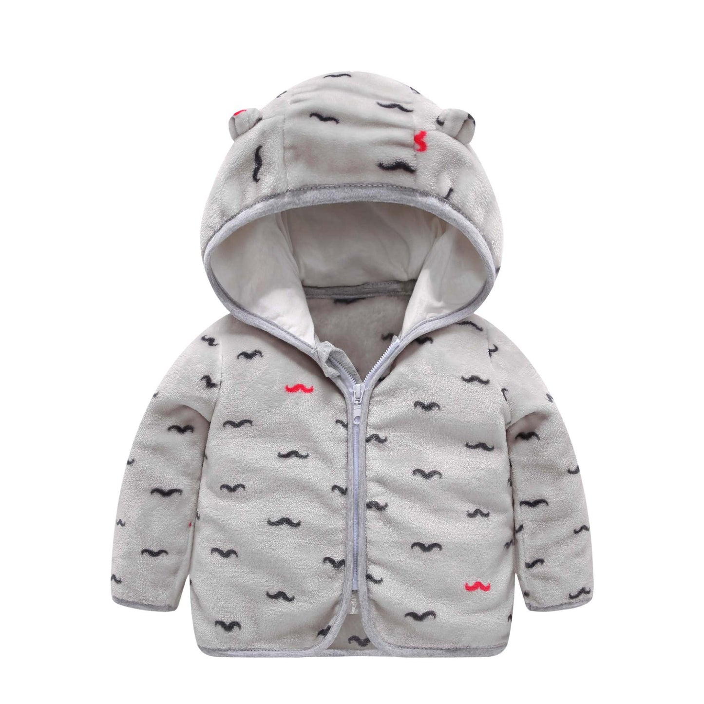Children's Hooded Coral Fleece Padded Jacket Pi-Mart