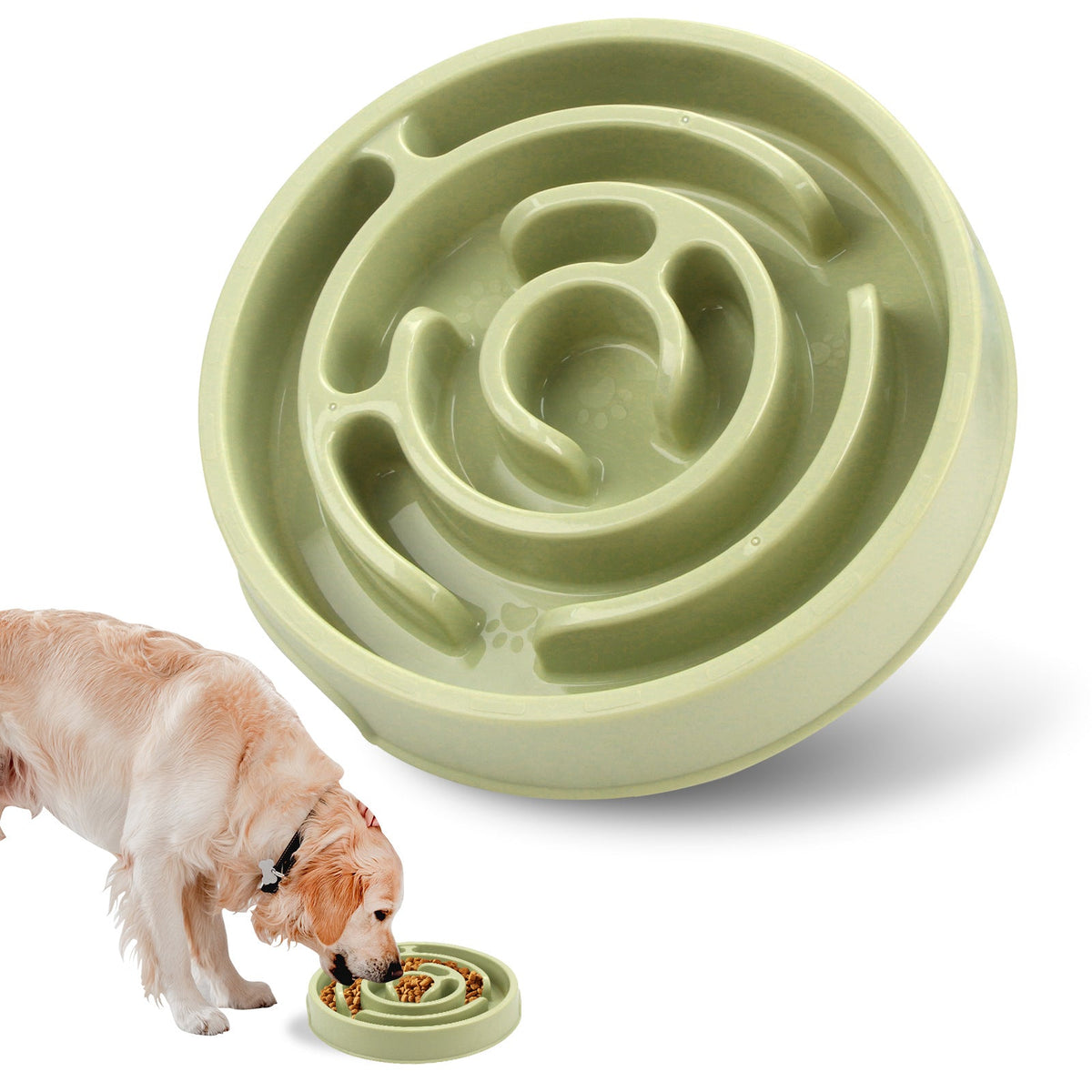 Slow Feeder Dog Bowls Silicone Dog Puzzle Feeder Bowl For Healthy Eating Puppy Slow Feeder Bowl Anti-Choking Dog Slow Feeder Bowls Pets Fashion