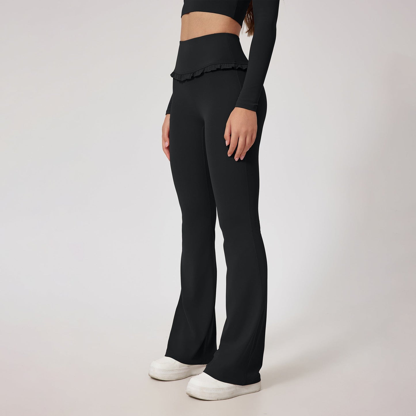 High Waist Hip Lift Lace Nude Feel Yoga Pants Running Fitness LadyShow.Store
