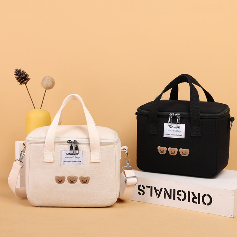 Waterproof Mother-Child Bag with Embroidered Bear Design Pi-Mart