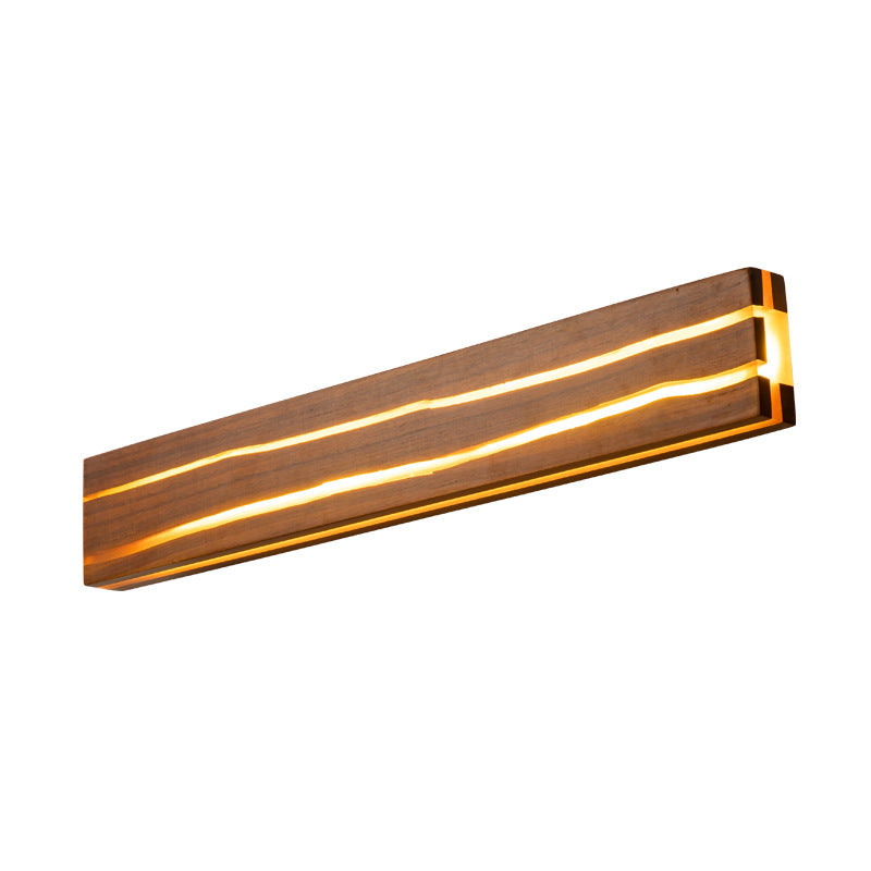 Solid Wood Crack Creative Wall Lamp Background Wall LED Strip Wall Lamp PearlNestDecor.com