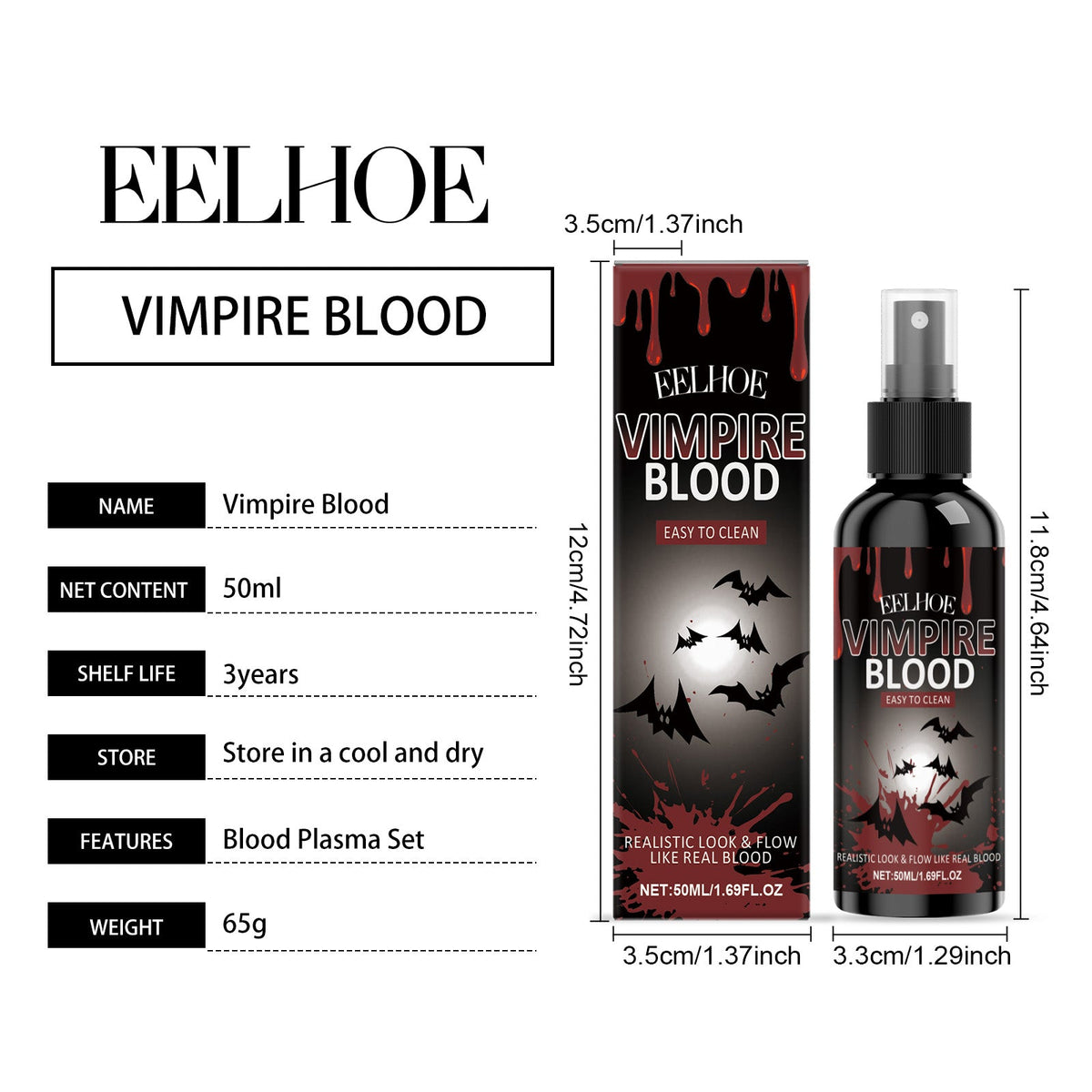 Halloween Plasma Spray 50ml 1box Tri Light Beauty