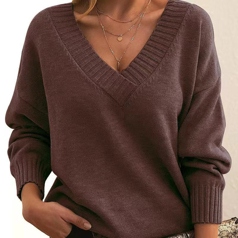 Women's Fashion Casual Versatile Knit Shirt NorixaFashion.com