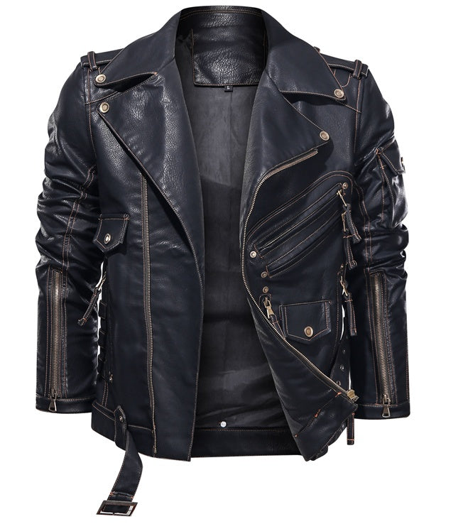 Vintage Leather Men's Coat Jacket Jacket Best YouTube Store
