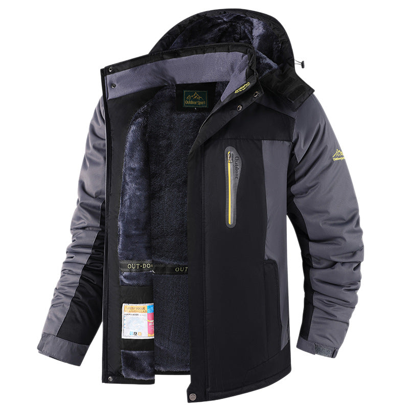 Winter Men's Fleece-lined Thick Outdoor Jacket LuxuryLifeWay Online Store