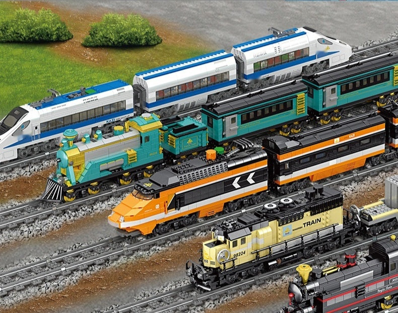 Electric Rail Train Model Children Education Small Particles Assembled Building Block Toys LuxuryLifeWay Online Store