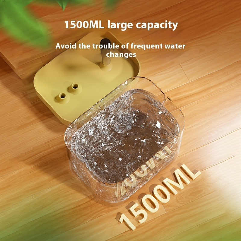 Cat Water Fountain Automatic Circulation Flow Water Fountain Kitten Drinking Water Apparatus Pets Fashion