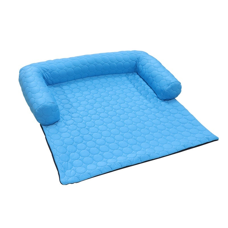 Popular Four Seasons Universal Ice Silk Dog Bed Pets Fashion