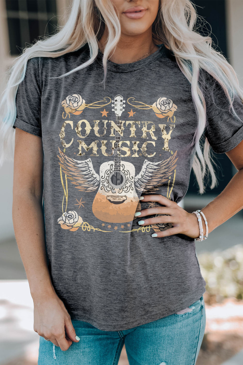 COUNTRY MUSIC Guitar Tee LuxuryLifeWay Online Store