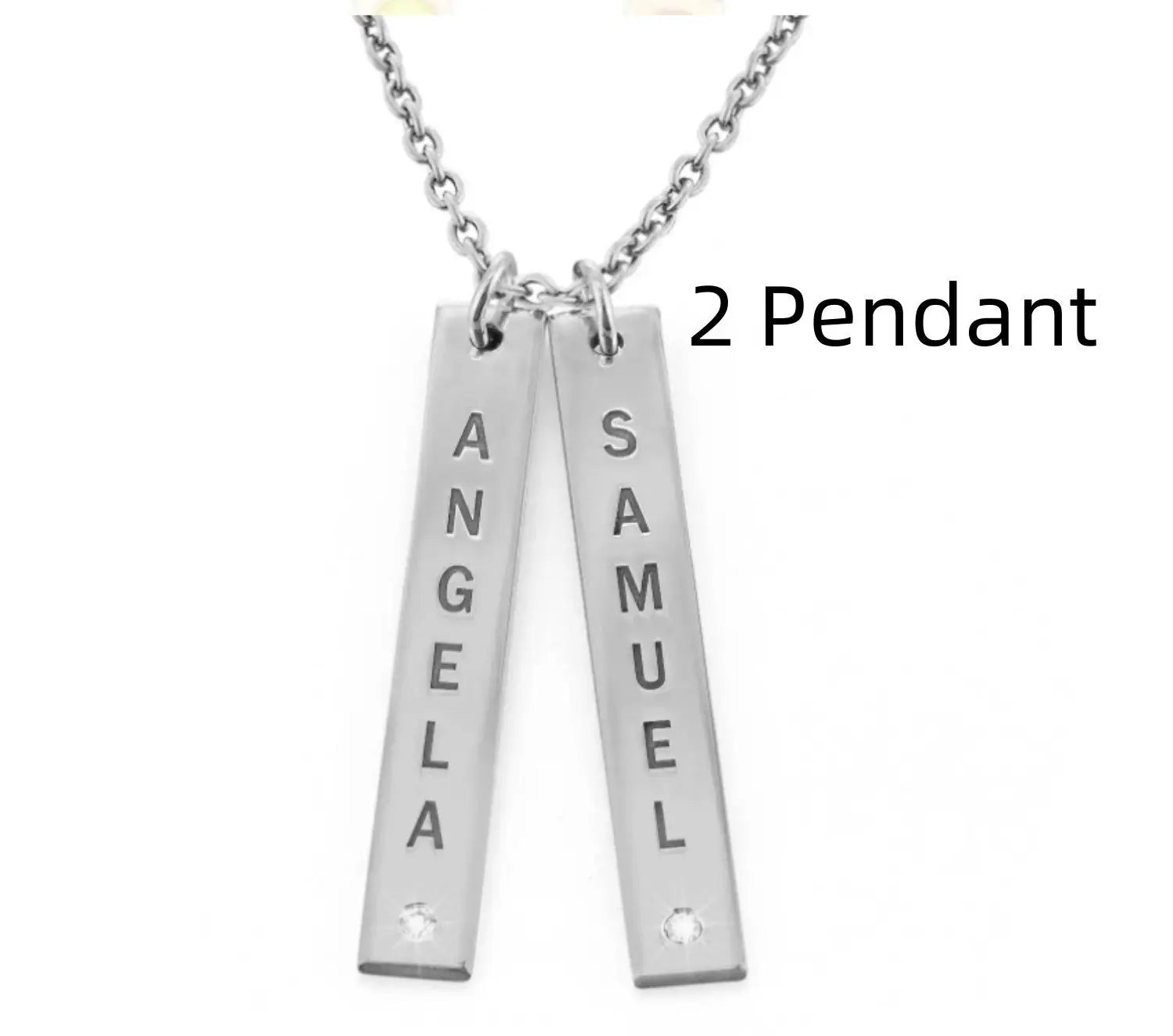 Personalized Vertical Necklace, Mother's Day Gift LuxuryLifeWay Online Store