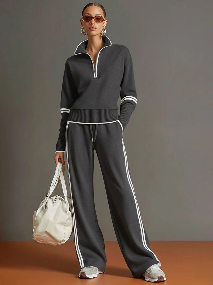 Women's Casual Fashionable Sports Long-Sleeve Suit NorixaFashion.com