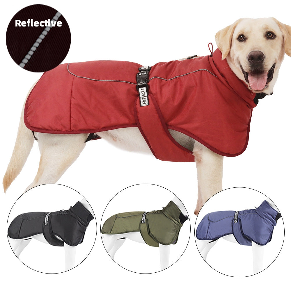 New Dog Clothes Cloak Style Thickened And Warm Pet Keeping Warming Clothes With Reflective Warmth Pet Supplies Pets Fashion