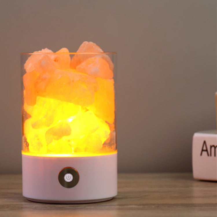 USB Himalayan Salt LED Lamp PearlNestDecor.com