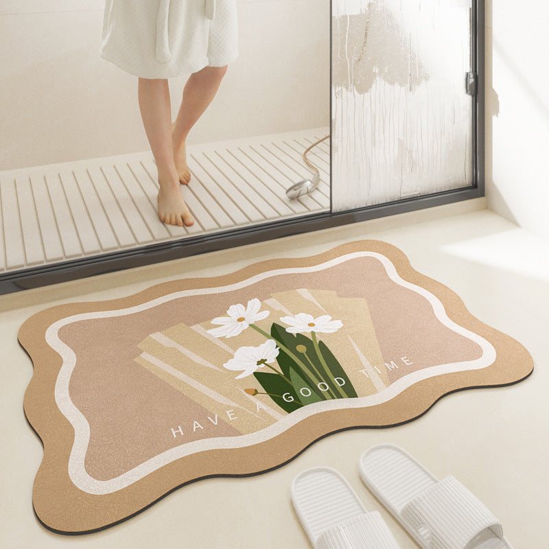 Bathroom Absorbent Non-slip Carpet Floor Mat