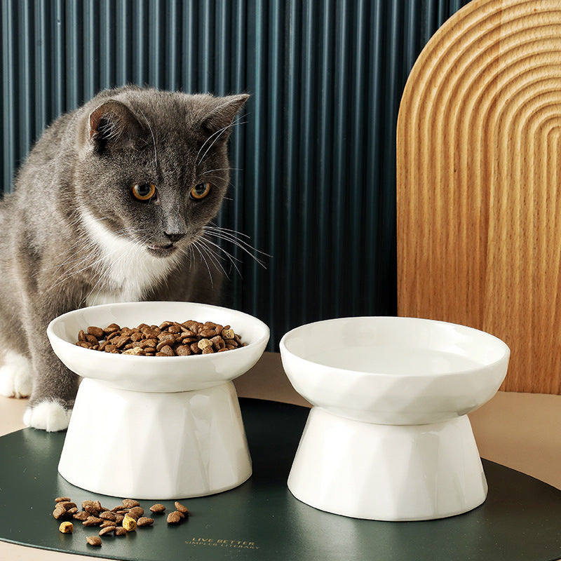 Pet Supplies Cat Bowl Protects Spine Pets Fashion
