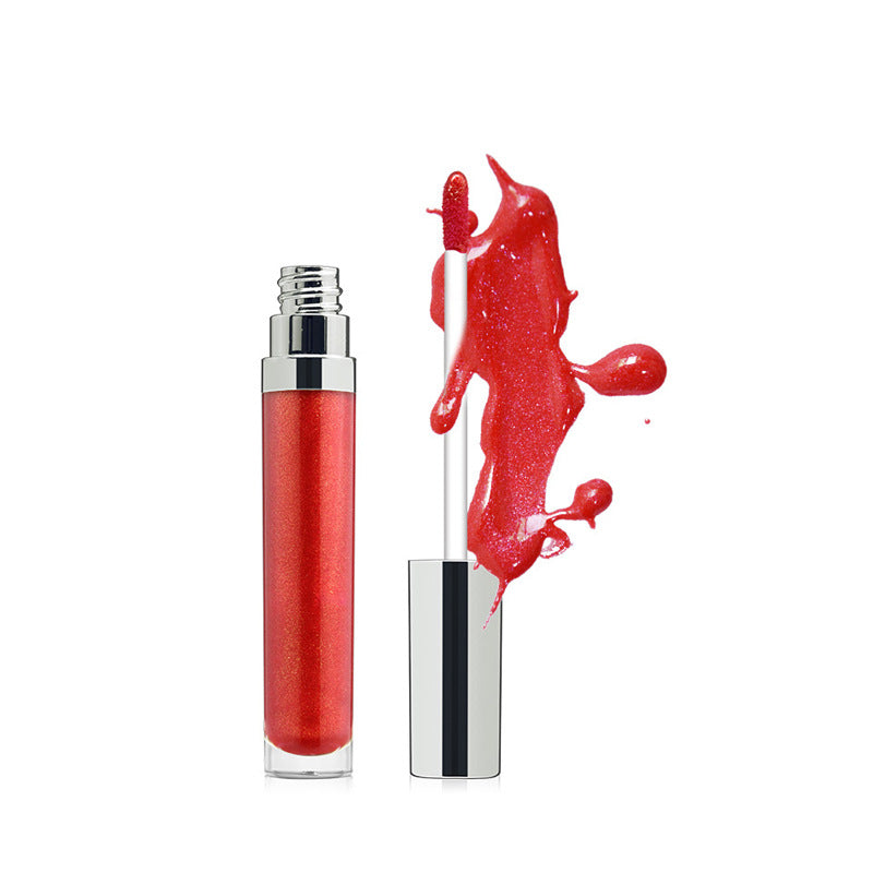 Pearl Lip Gloss Clear Lip Oil Logo-free Round Tube Lip Gloss LadyShow.Store