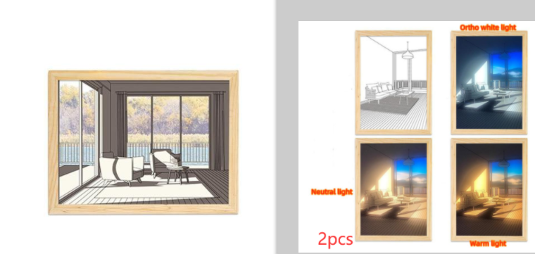 Illuminated Picture LED PearlNestDecor.com