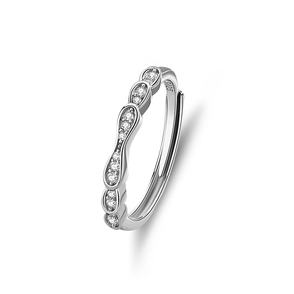 S925 Silver Adjustable Ring For Couples LadyShow.Store