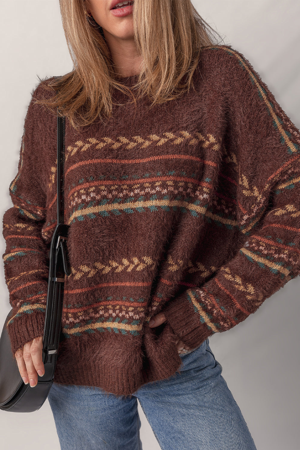 Madison Knitted Drop Shoulder Sweater LuxuryLifeWay Online Store