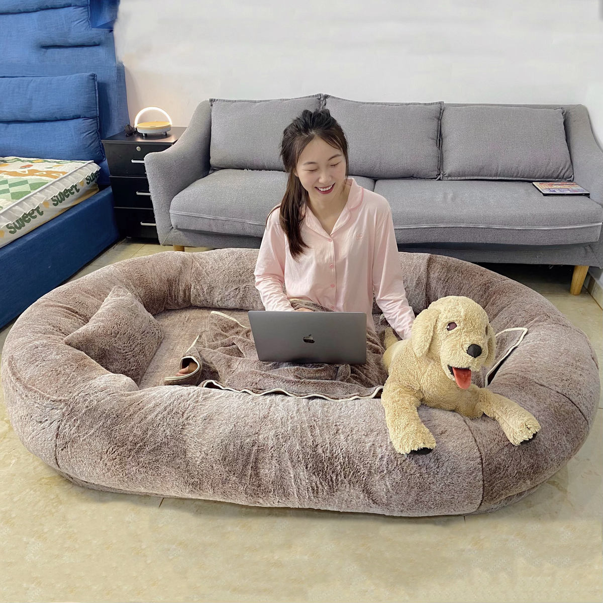Oversized Human Dog Bed - Removable & Washable Best YouTube Store