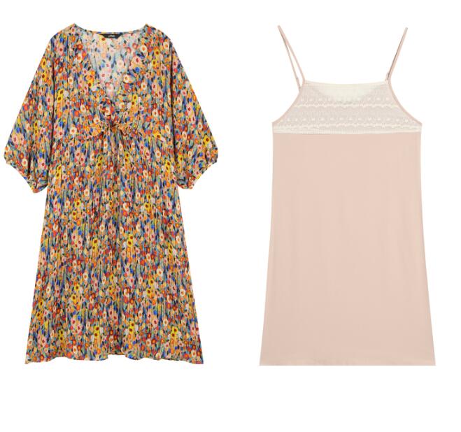 Oil Painting Floral Chiffon Dress For Women NorixaFashion.com
