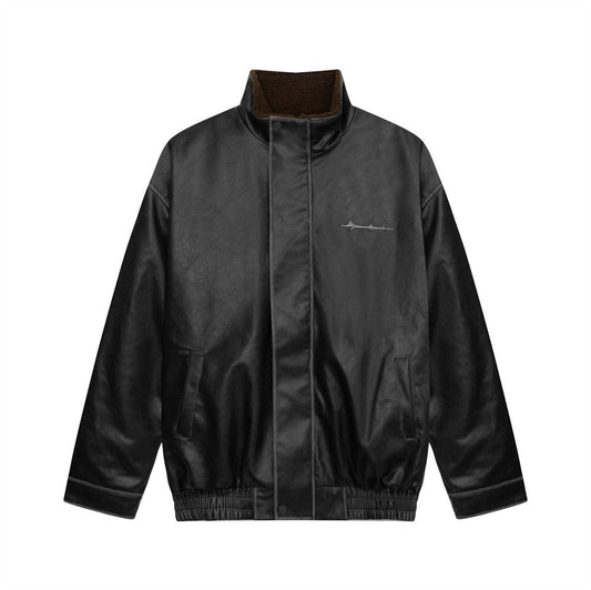 Leather Clothing With Stand Collar Coat For Men Best YouTube Store