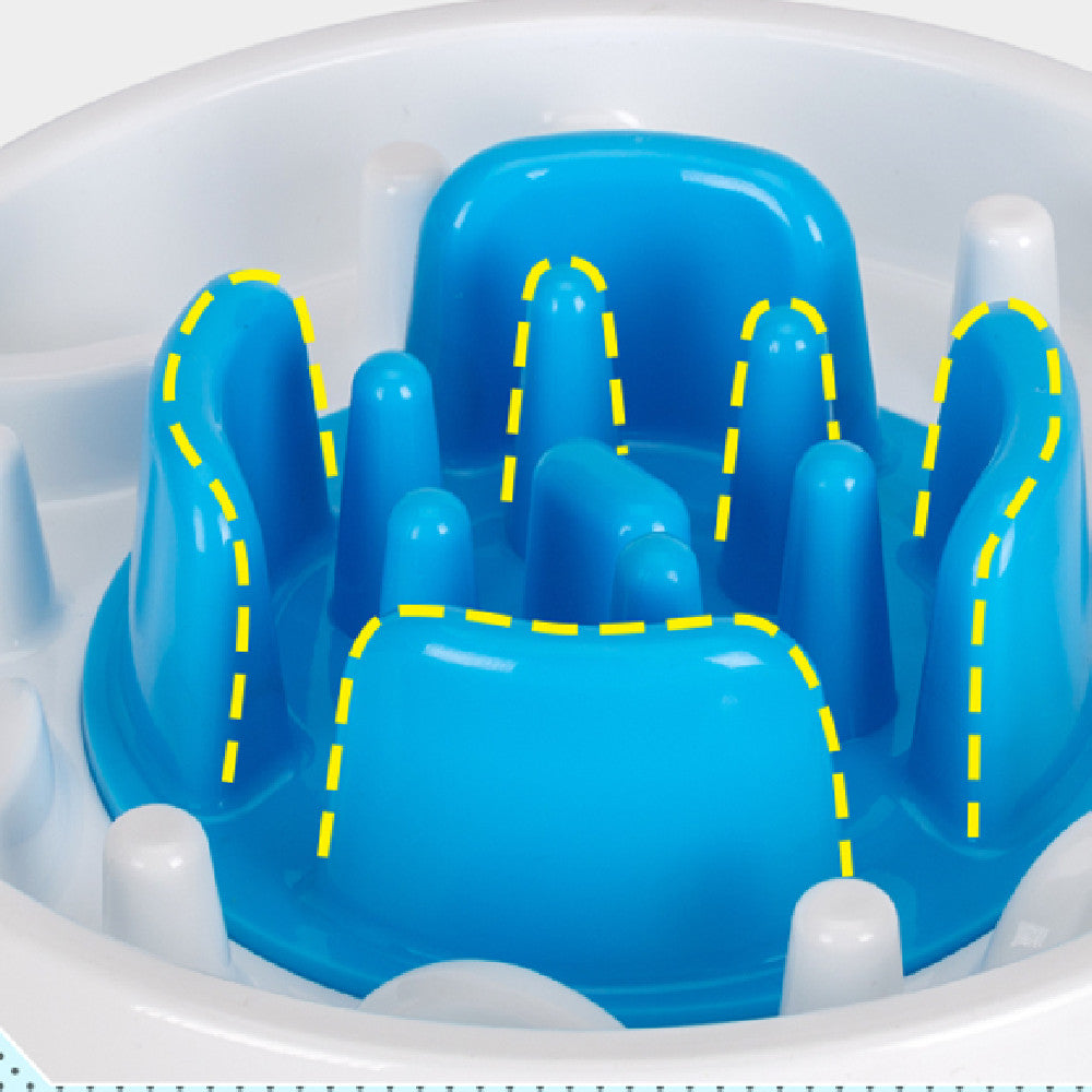 Dog Bowl Anti Knock Choke Slow Food Pets Fashion