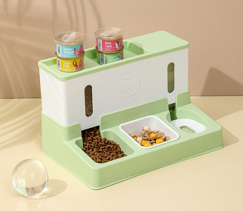 New Model Pet Cat Automatic Water Dispenser Dog Feeder Water Dispenser Combined Dog Pet Supplies Pets Fashion