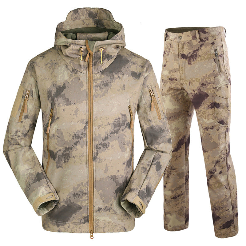 Men's Waterproof Camouflage Fishing Jacket and Pants Set Pi-Mart
