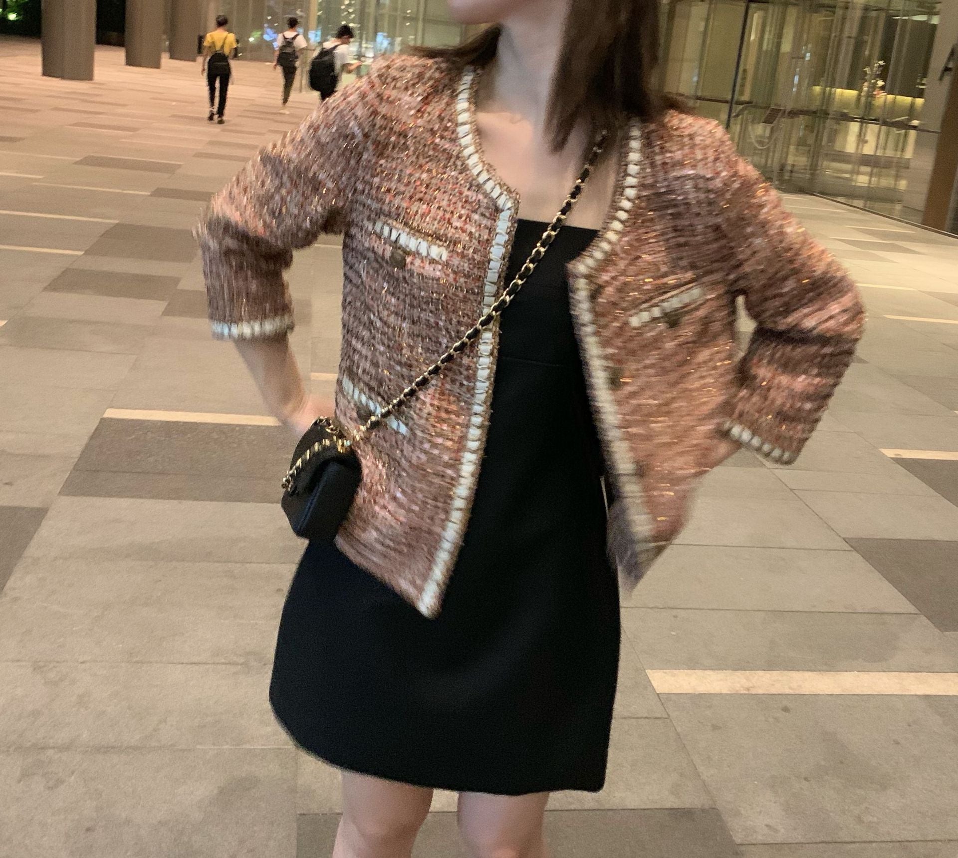 Chic Woven Jacket in Irresistible Colors for Women Pi-Mart
