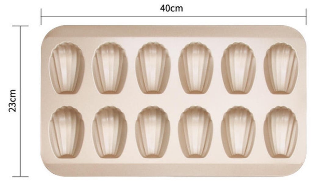 Thick Non-stick Bakeware Cake Mold Set with Madeleine Mold Pi-Mart