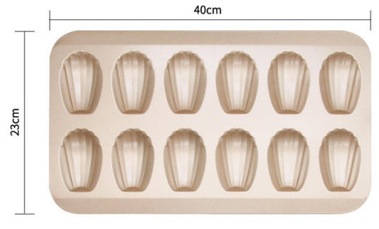 Thick Non-stick Bakeware Cake Mold Set with Madeleine Mold Pi-Mart