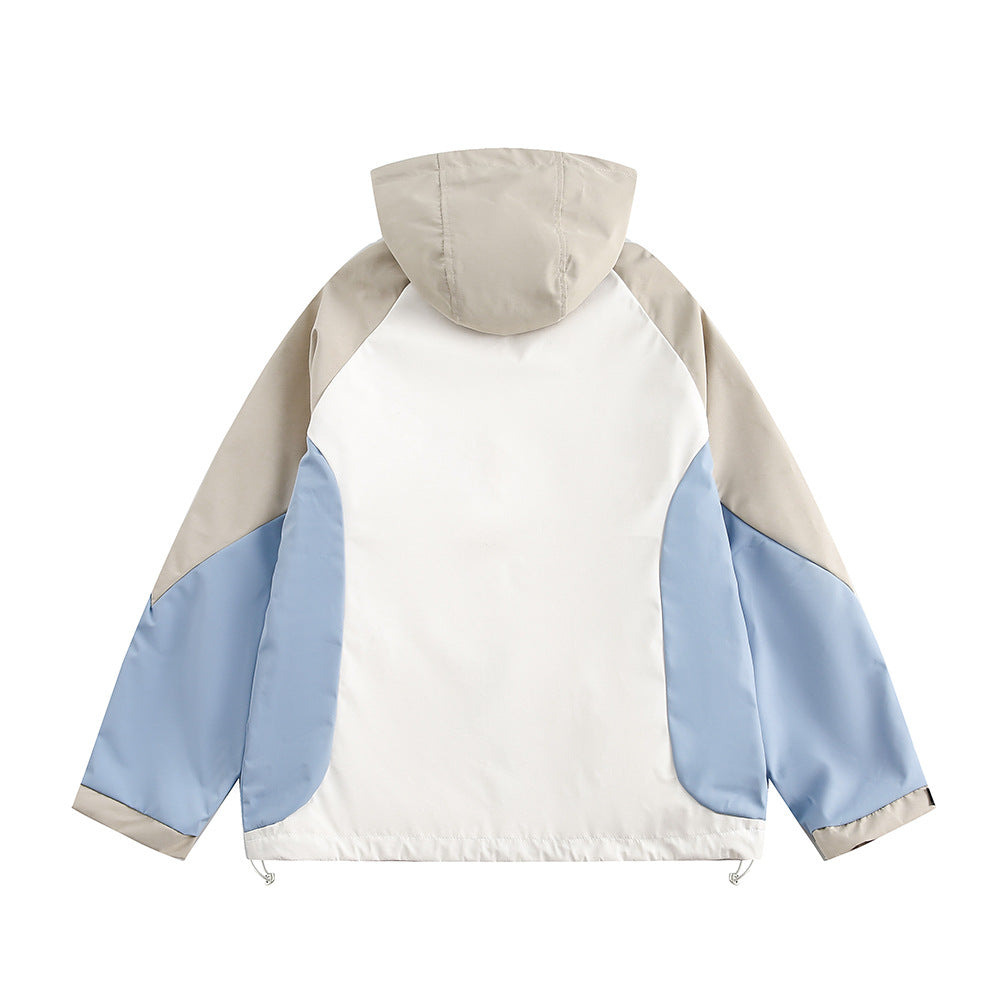 Brand Men's Clothing Color Contrast Patchwork Jacket Coat Best YouTube Store