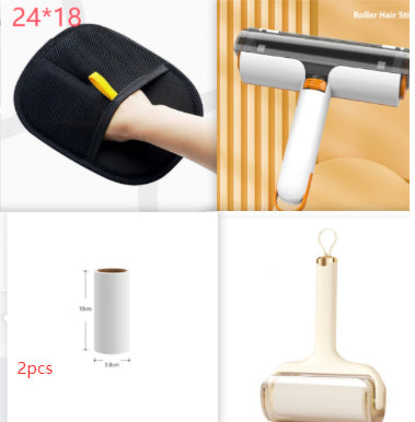 2 In 1 Pet Hair Removal Roller Multifunctional Portable Washable Hair Removal Brush Pet Supplies Pets Fashion
