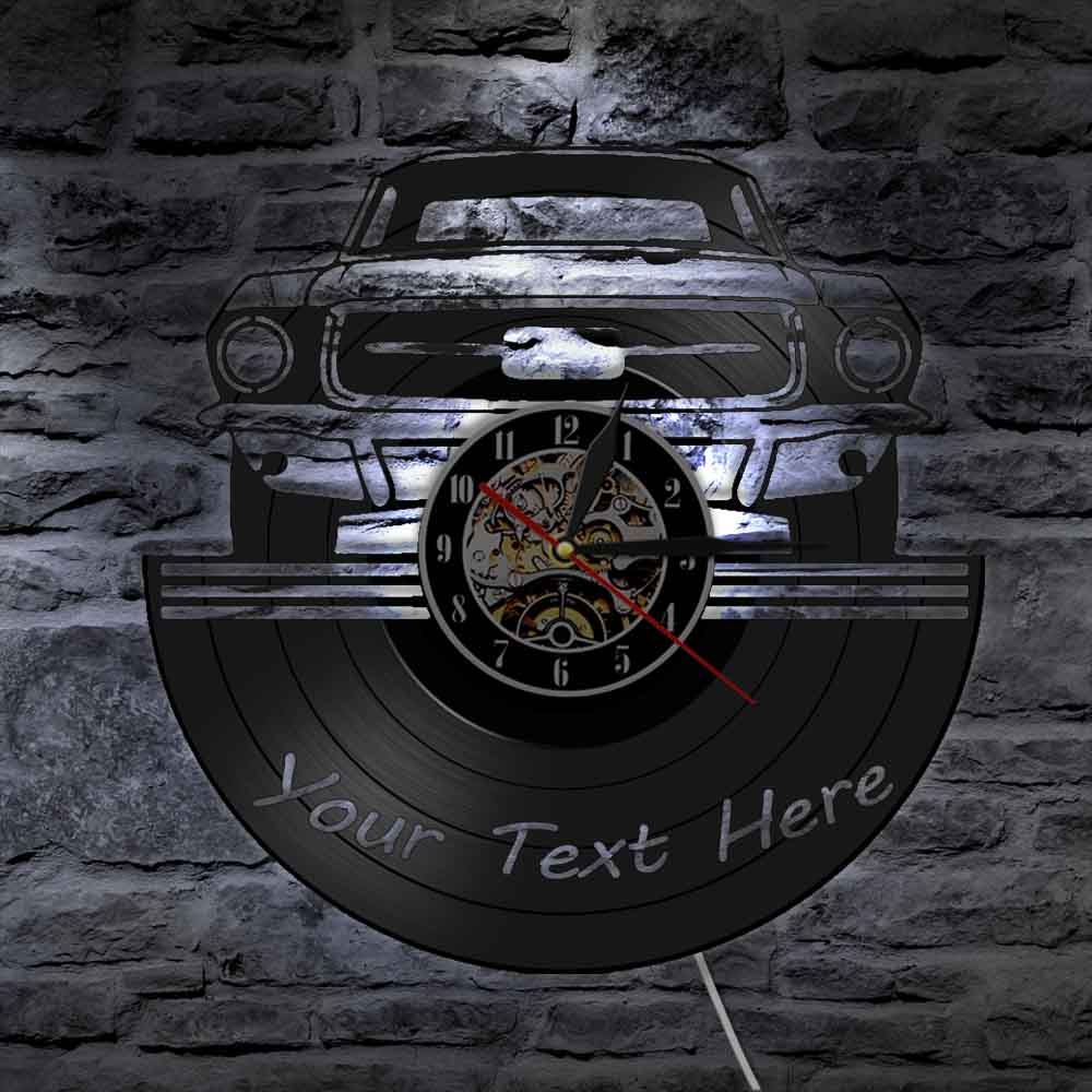 Car Fashion Vinyl Record Creative Wall Clock PearlNestDecor.com