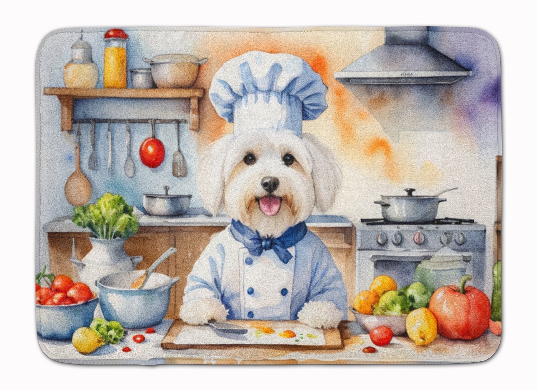 Coton de Tulear The Chef Memory Foam Kitchen Mat LuxuryLifeWay Online Store