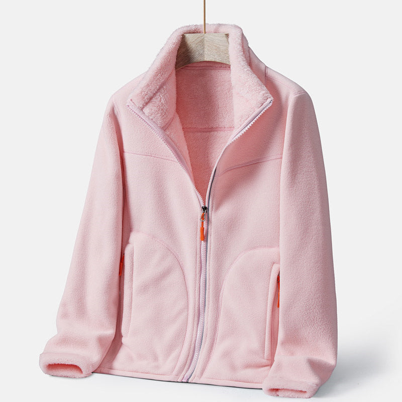 Double-sided Polar Fleece Outdoor Thick Warm Sweater Coat LuxuryLifeWay Online Store