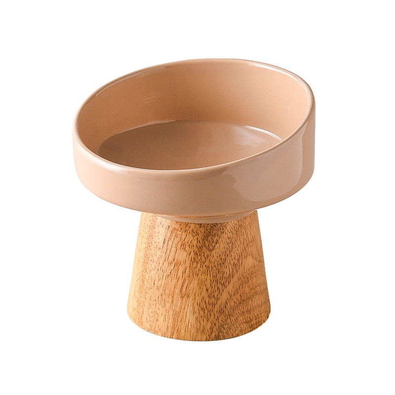 Cat Ceramic Bowl Puppy Dogs Food Water Dish Bowls Pet Elevated Canned Snacks Dining Plate Cats Small Dogs Feeding Supplies Pets Fashion