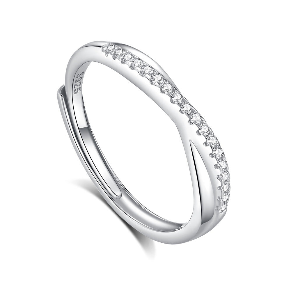 S925 Silver Adjustable Ring For Couples LadyShow.Store