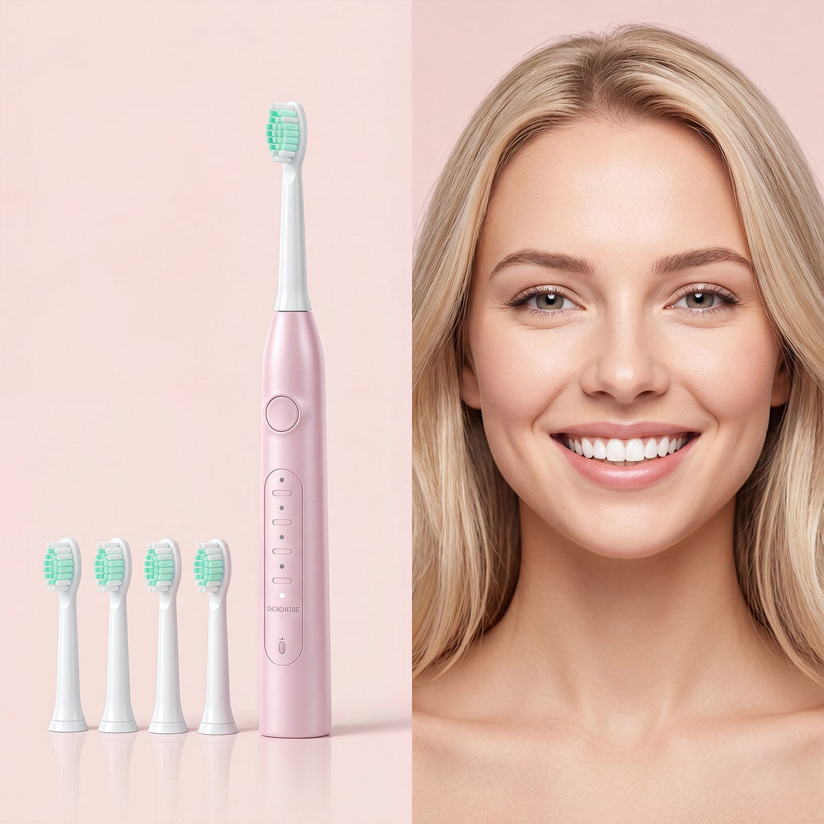CH-926 Electric Toothbrush With 2 Brush Heads Tri Light Beauty