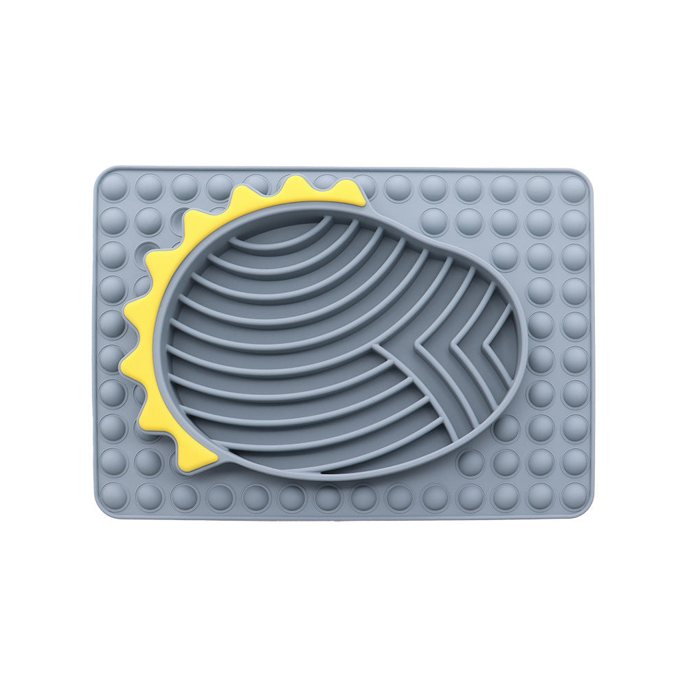 Slow Feeder Dog Bowls Stable Slow Feeder Licking Mat For Pets Slow Eating Smooth Texture Lick Pad For Pet Dog Puppy Cat Kitten Pets Fashion