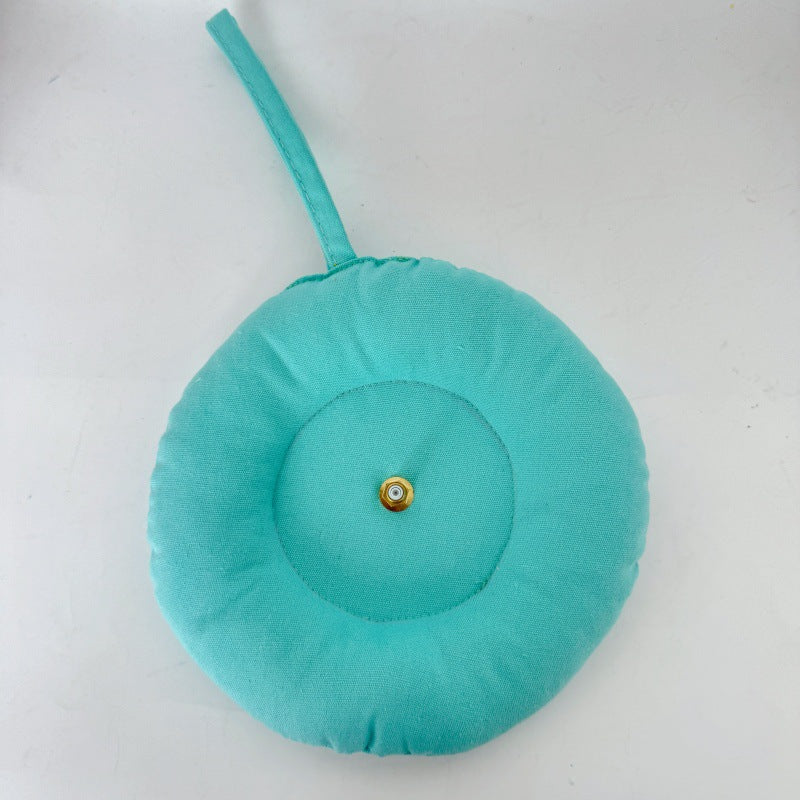 Fabric Clock Handmade Creative Cloth Heat Transfer Sticker Silent Creative Wall Clock PearlNestDecor.com