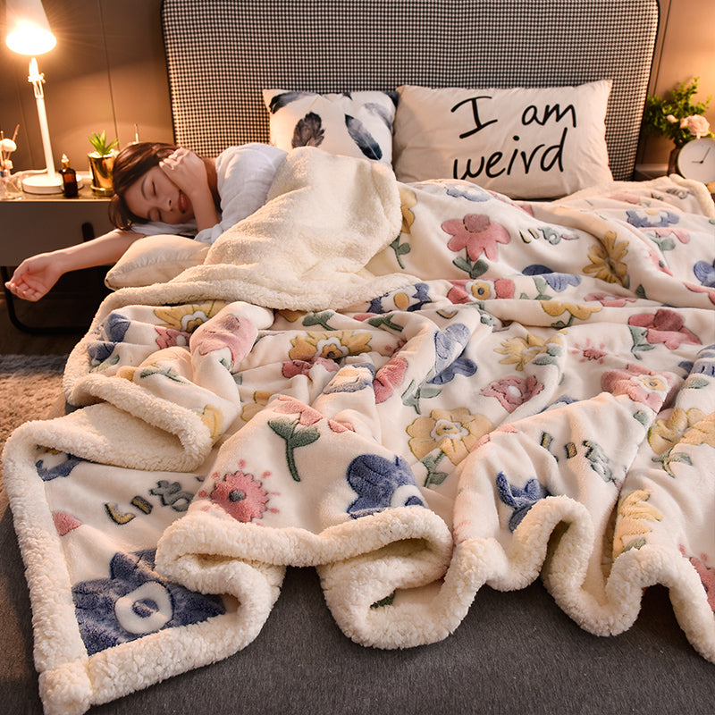 Warm Winter Double Blanket Thick Quilt