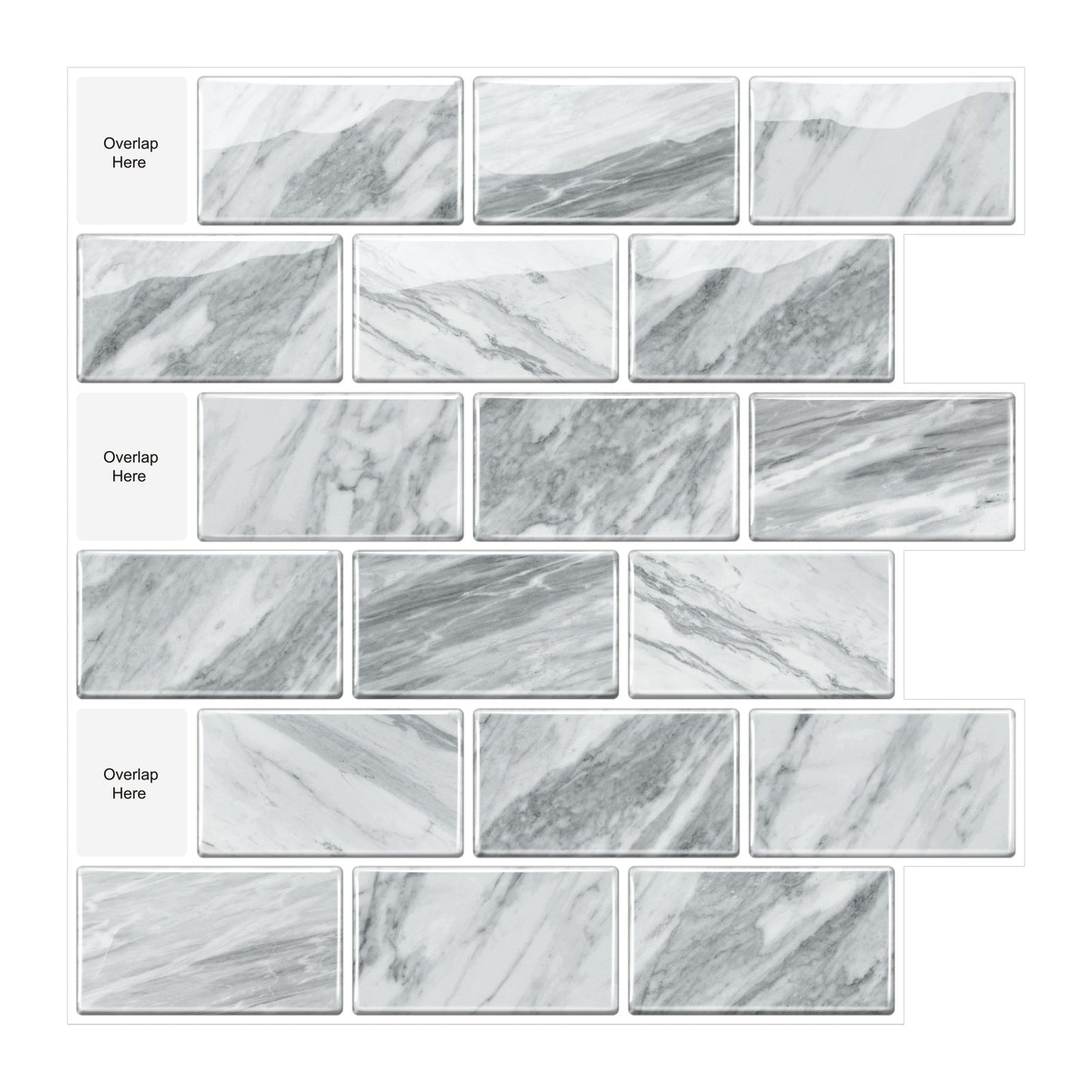 3D Self-adhesive Crystal Epoxy Wall Stickers For Kitchen Decor PearlNestDecor.com