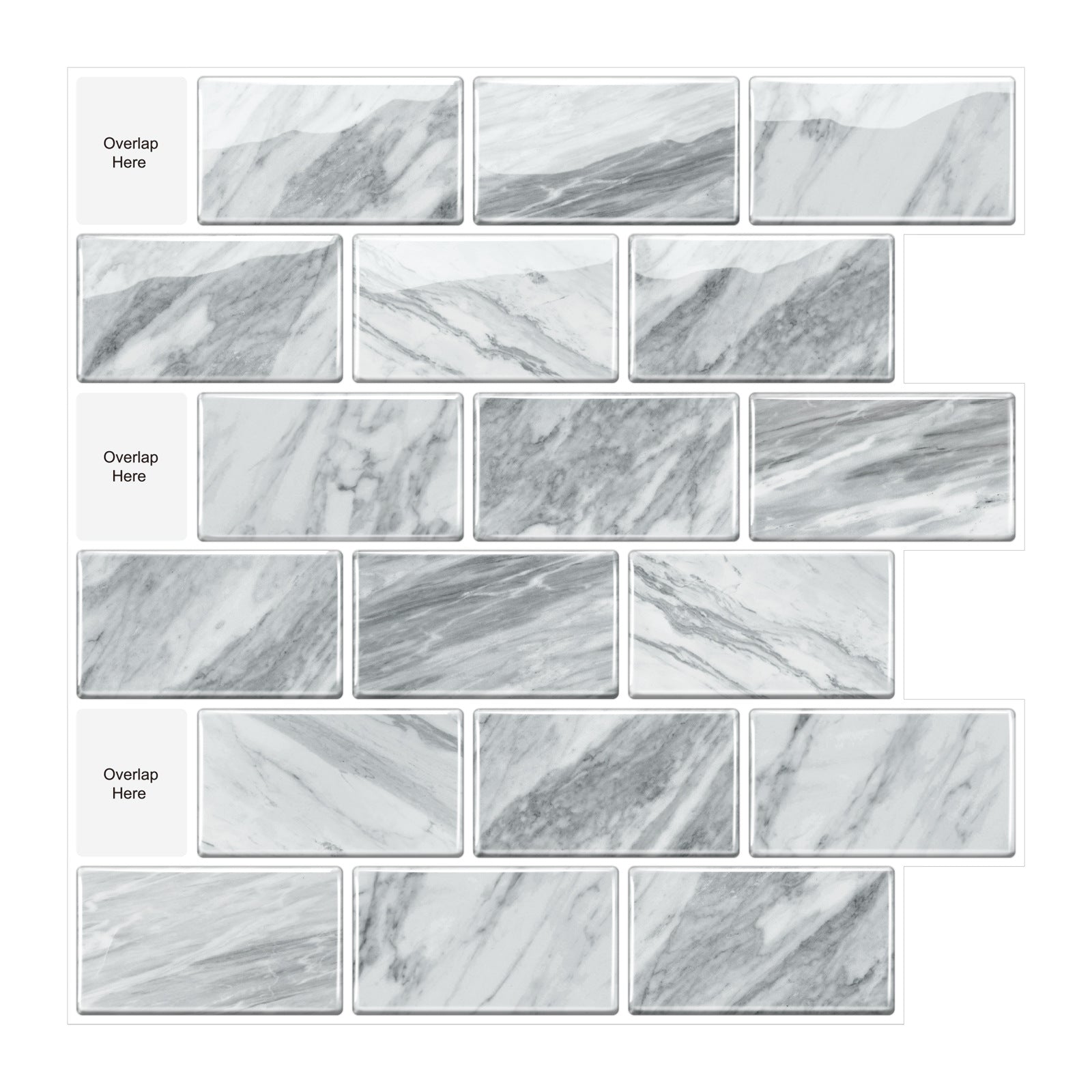 3D Self-adhesive Crystal Epoxy Wall Stickers For Kitchen Decor PearlNestDecor.com