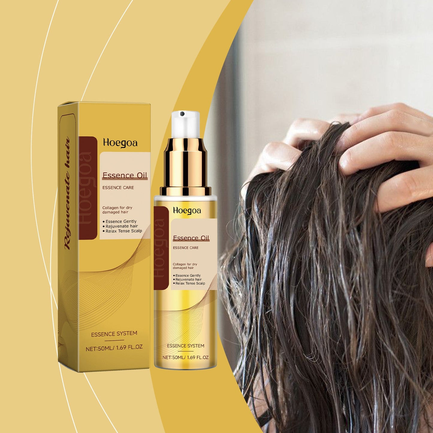 Natural Plant Hair Care Oil 50ml Tri Light Beauty