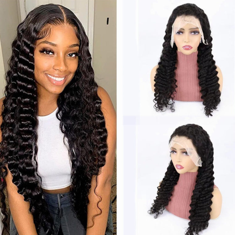 Simple Solid Color Half Lace Hair Cover Human Wigs LadyShow.Store
